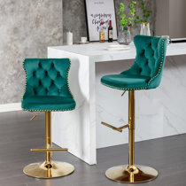 Green swivel on sale bar stools